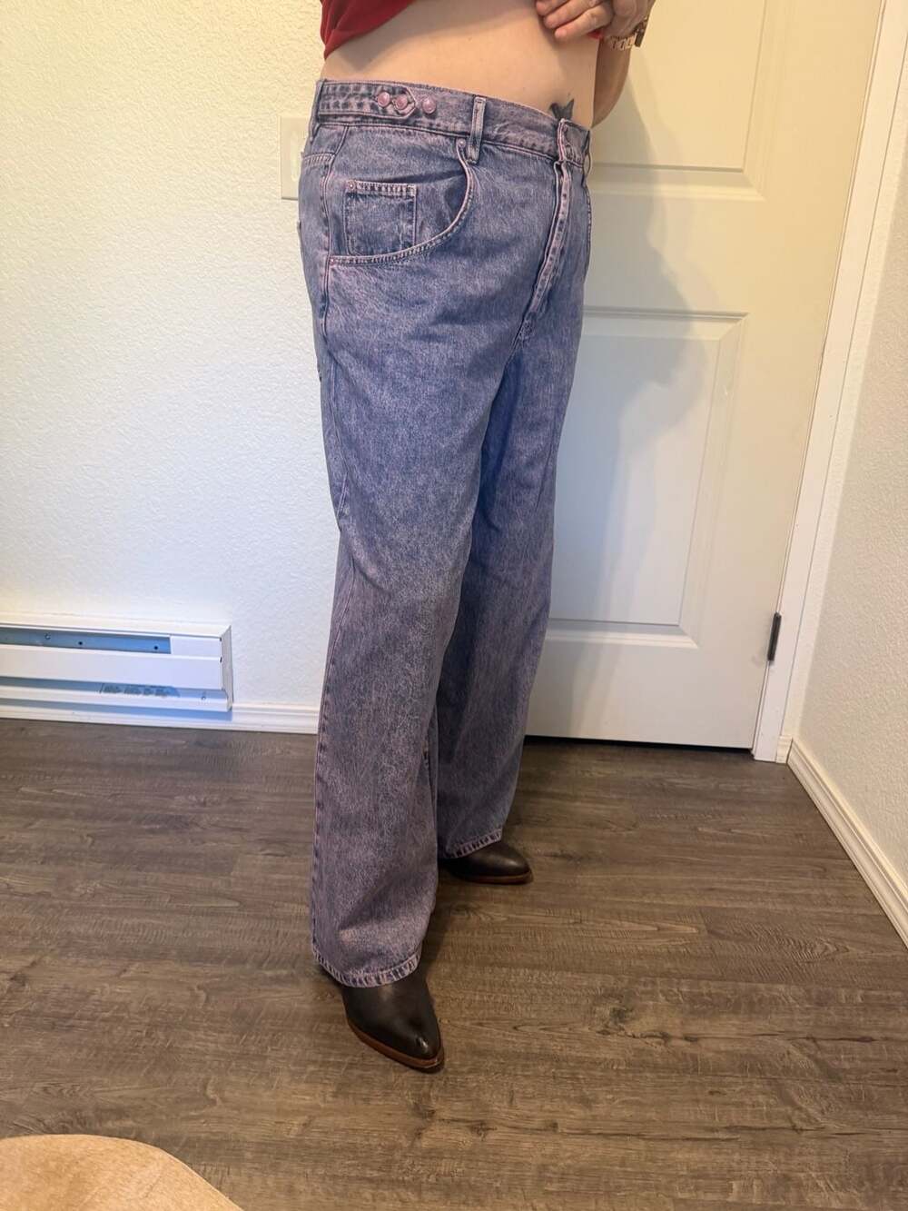 We The Free Electric Feels Dropped Wide Leg Jeans - Picture 2 of 4